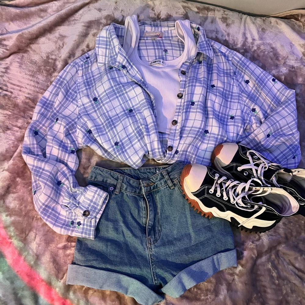 Purple Oversized Women's Shirt